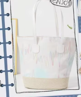 Lazy and stylish new retro large capacity shoulder bag/bucket bag/woven tote bag